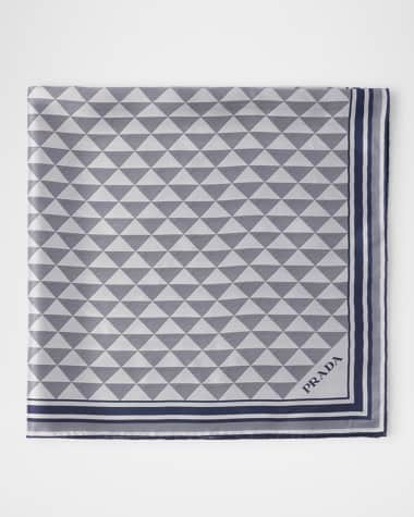 Prada Symbole-Print Scarf, 90" Sq