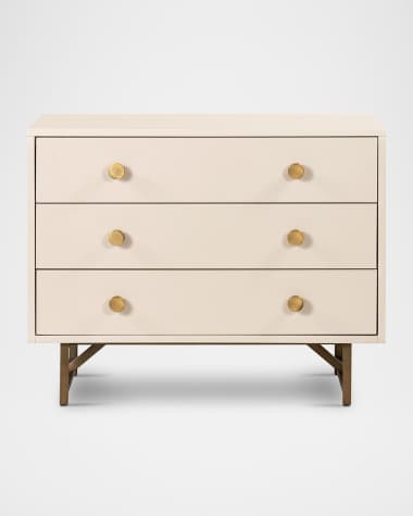 Four Hands Van 3-Drawer Nightstand