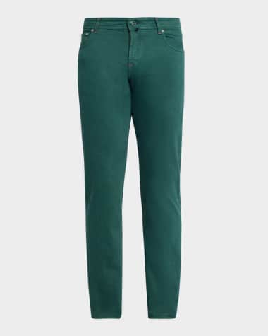 Kiton Men's Kurabo Slim Stretch Five-Pocket Pants