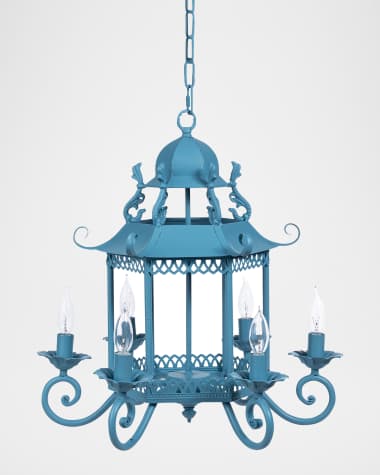 Park Hill Collections Lotus 19" 6-Light Lantern Chandelier