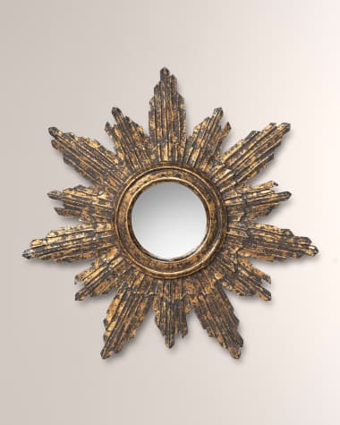 Park Hill Collections Saint-Michel Sunburst Wall Mirror, 23" Round