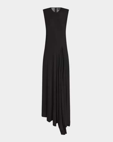 Balenciaga Sleeveless Asymmetric Maxi Dress