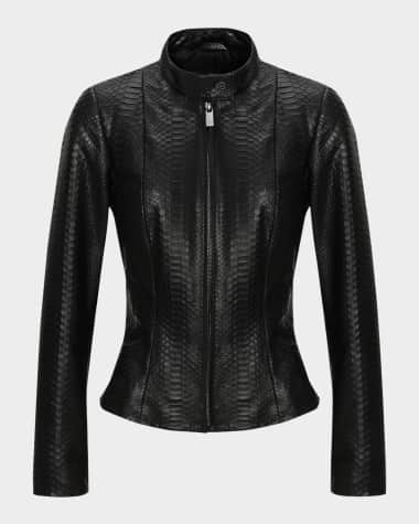 Gorski Fitted Python Jacket