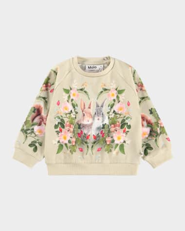 Molo Girl's Disc Sweatshirt, Size 3M-4T