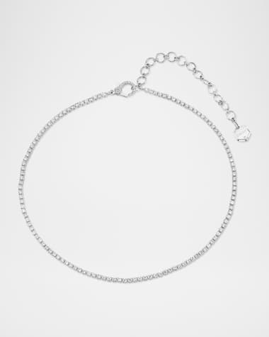 SHAY Single Line Diamond Threads Choker