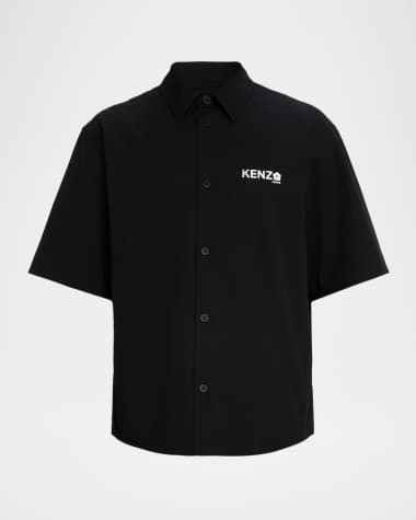 Kenzo Men's Boke Flower 2.0 Poplin Short-Sleeve Shirt