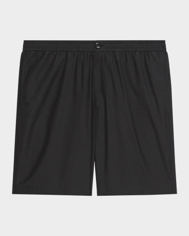 Theory Men's Stretch Waistband Flat-Front Shorts