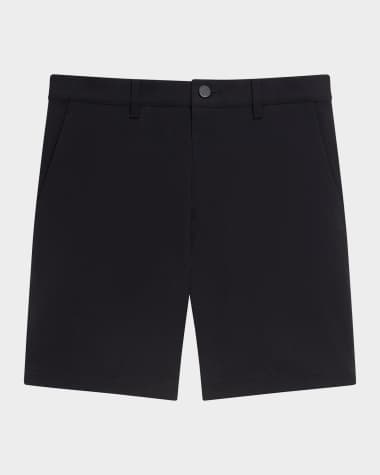 Theory Men's Classic Fit Flat-Front Shorts
