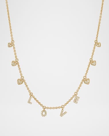 SHAY Diamond Love Dangle Drop Choker