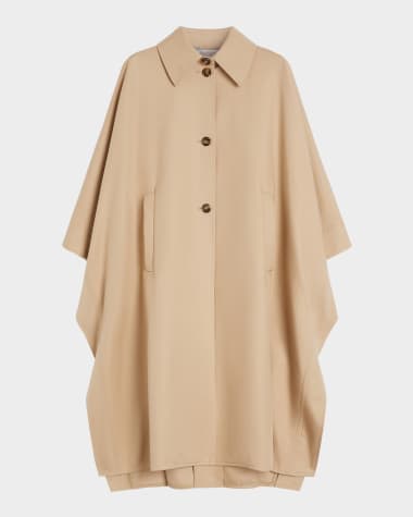 Max Mara Pedale Water-Repellent Cotton Cape