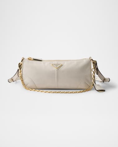 Prada Re-Edition 2002 Medium Shiny Leather Shoulder Bag