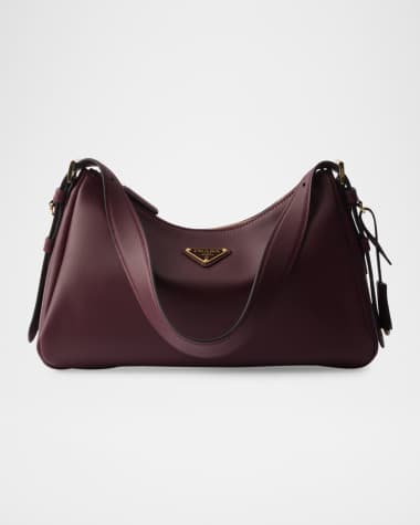 Prada Aimee Medium Calfskin Leather Shoulder Bag