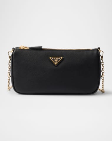 Prada Saffiano Leather Chain Strap Mini Shoulder Bag