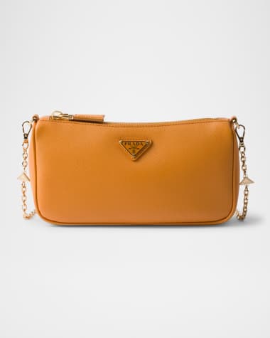 Prada Saffiano Leather Chain Strap Mini Shoulder Bag