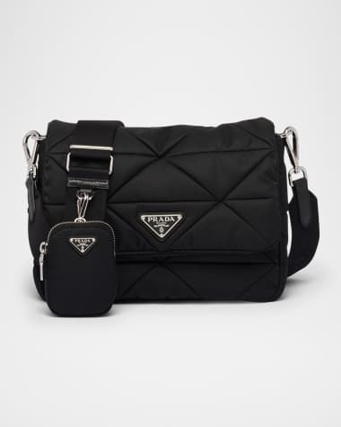 Prada Padded Patchwork Re-Nylon Shoulder Bag