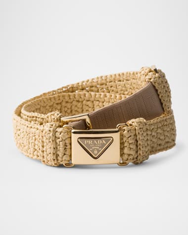 Prada Triangle Crochet Belt