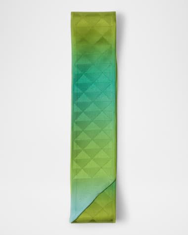 Prada Printed Silk Twill Skinny Scarf