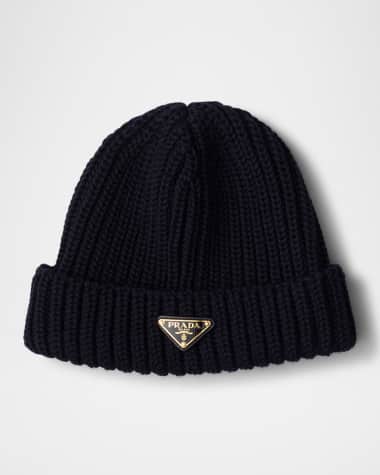Prada Knitted Virgin Wool Beanie