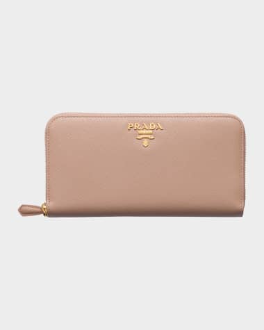 Prada Large Continental Leather Wallet