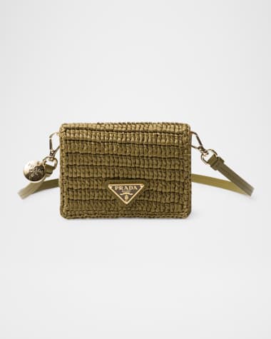 Prada Mini Crochet Crossbody Card Holder