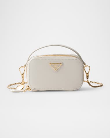 Prada Saffiano Leather Mini-Pouch Crossbody Bag