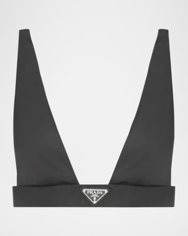 Prada Triangle Re-Nylon Bra Top