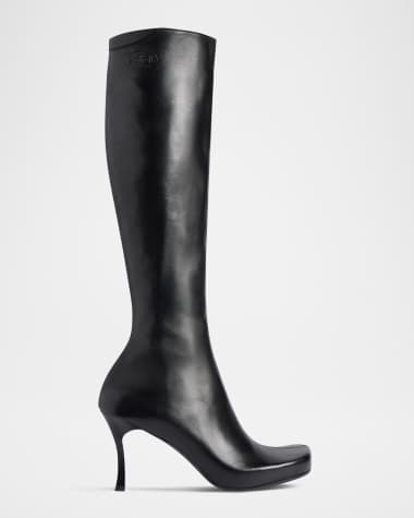 Balenciaga x Scholl Leather Knee-High Boots