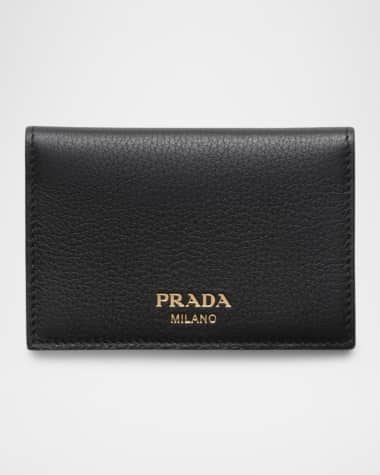 Prada Folding Leather Card Holder
