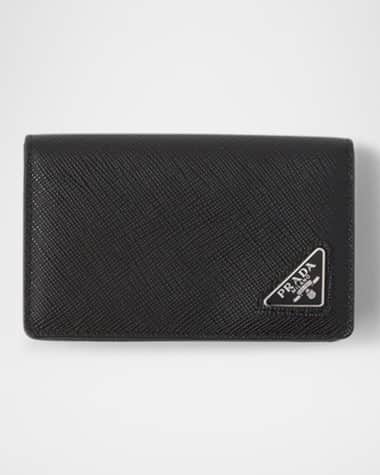 Prada Men's Saffiano Leather Bifold Card Holder