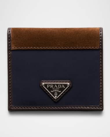 Prada Mp Re-Nylon And Leather Wallet