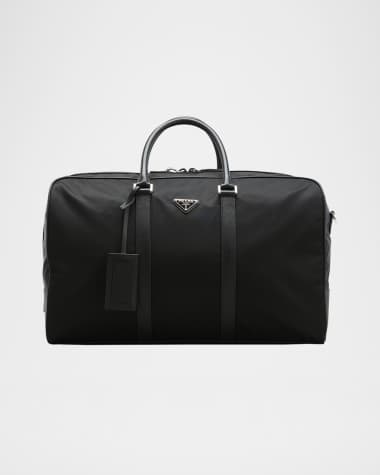 Prada Men's Medium Re-Nylon and Saffiano Leather Duffel Bag