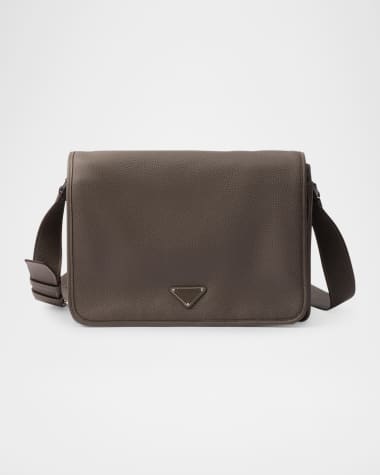 Prada Men's Leather Shoulder Bag