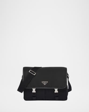 Prada Men's Nylon and Leather Crossbody Bag