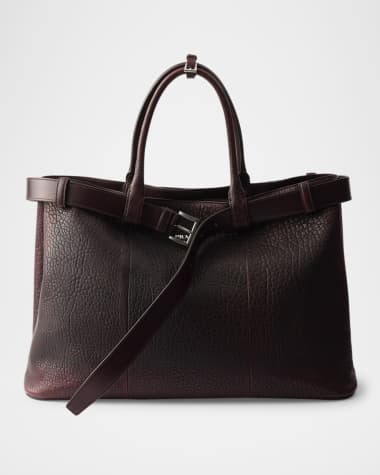 Prada Men's Buckle Nappa Leather Shoulder Bag