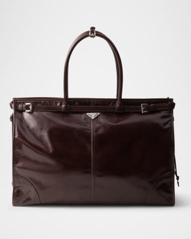Prada Men's Leather Tote Bag