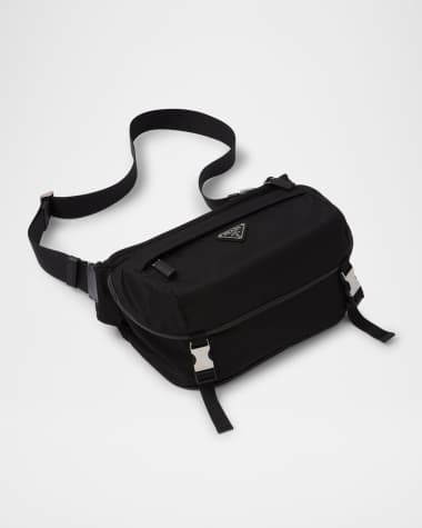 Prada Men's Re-Nylon and Saffiano Leather Shoulder Bag
