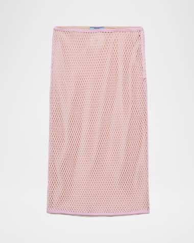 Prada Open Weave Midi Skirt