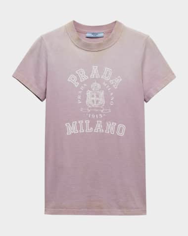 Prada Logo-Print Jersey Short-Sleeve T-Shirt