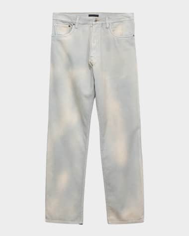 Prada Men's Washed Corduroy Straight-Fit Jeans