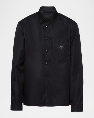 Prada Men's Re-Nylon Button-Front Shirt