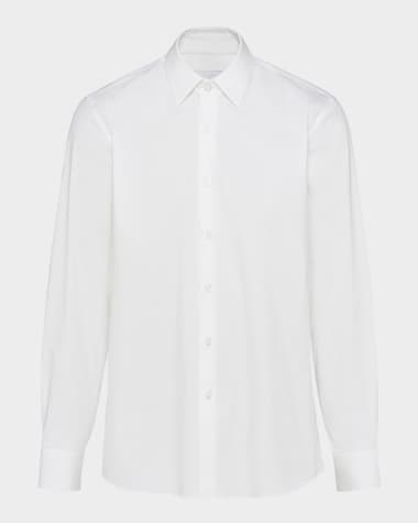 Prada Men's Classic Stretch Poplin Sport Shirt