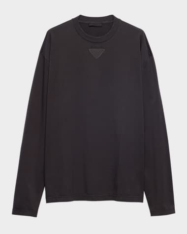 Prada Men's Cotton Long-Sleeve T-Shirt