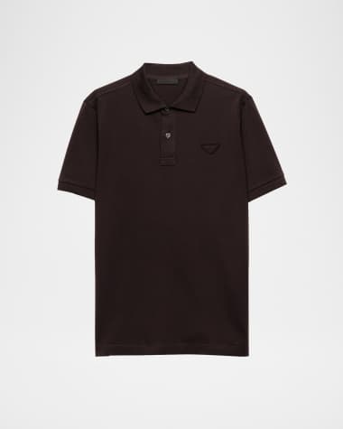Prada Men's Pique Polo Shirt