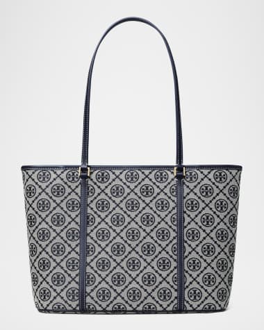 Tory Burch T Monogram Small Zip-Top Tote Bag