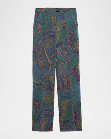 パンツ ETRO Women Straight Pants 13503 BLUE Etro Womens Cotton Pants Straight Leg Size 44 Italy Blue | eBay