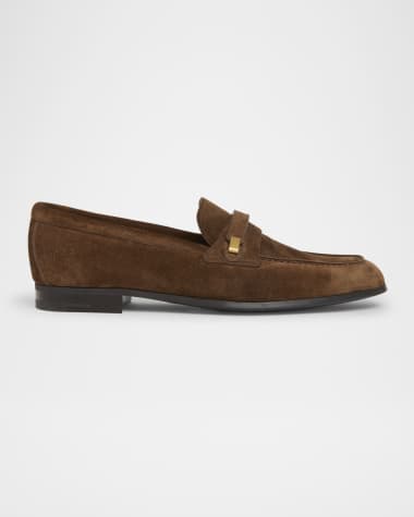 Church's Men's Preston Rubber-Sole Suede Penny Loafers