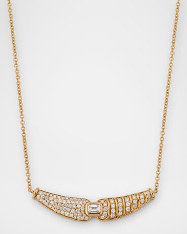 ALMASIKA 18K Adire Pave Diamond Chain Necklace