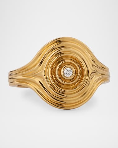 ALMASIKA 18K Universum Diamond Pinky Ring