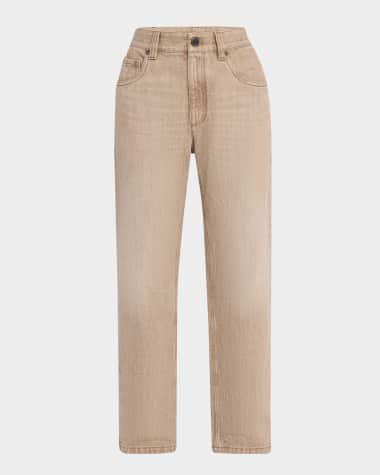 Brunello Cucinelli Straight-Leg Boyfriend Jeans