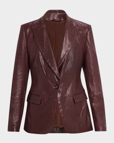 Brunello Cucinelli Leather Blazer